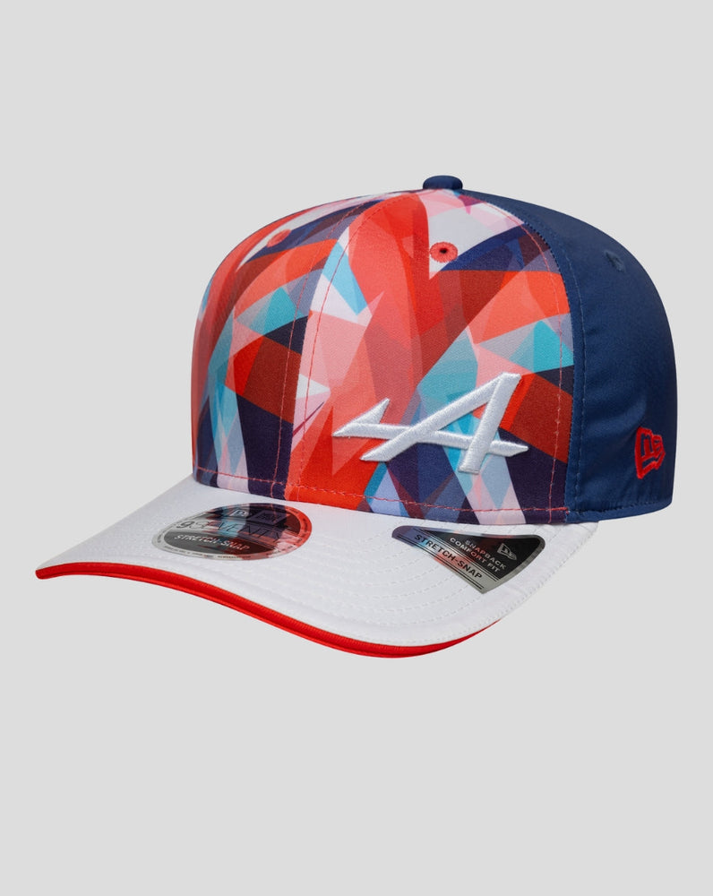 Gorra elástica con cierre a presión New Era Alpine Silverstone 9Seventy® - Blanca