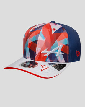 Gorra elástica con cierre a presión Jack Doohan 9Seventy® de New Era Alpine Silverstone - Blanca