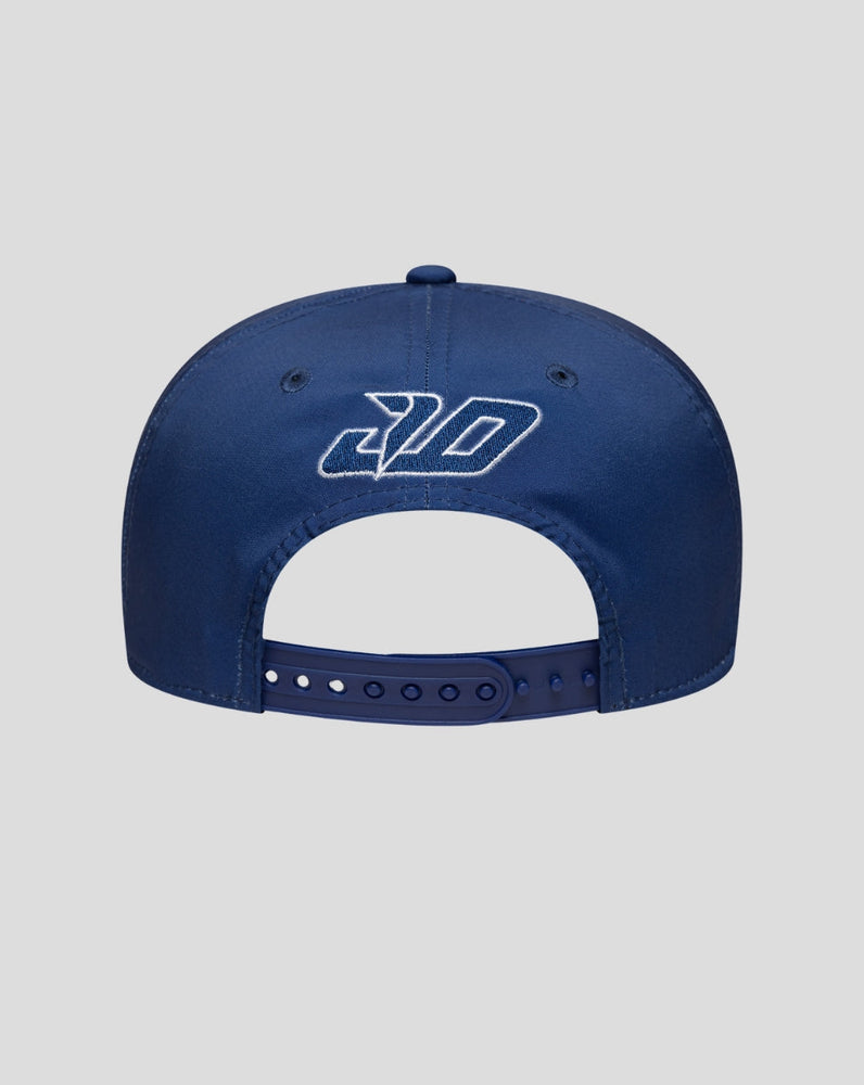 Gorra elástica con cierre a presión Jack Doohan 9Seventy® de New Era Alpine Silverstone - Blanca