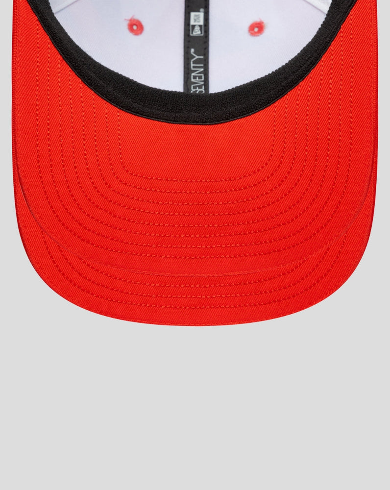 Gorra elástica con cierre a presión Jack Doohan 9Seventy® de New Era Alpine Silverstone - Blanca