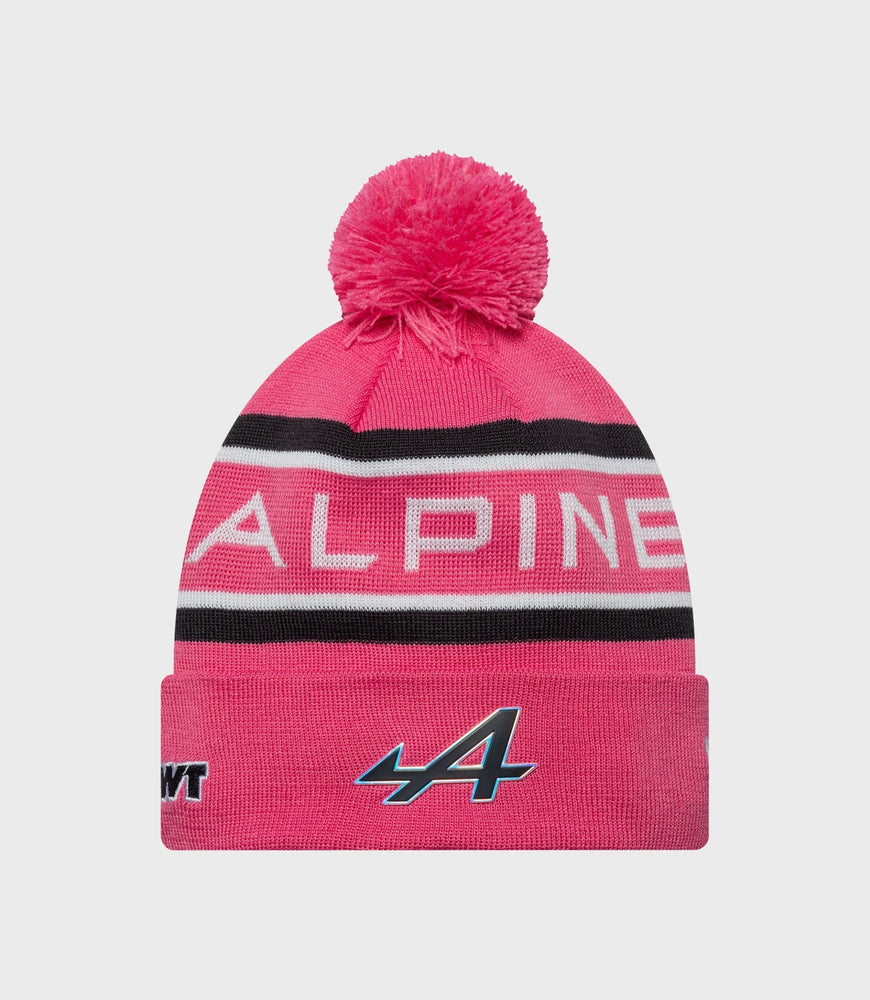 Gorra de punto con puños Alpine Jack Doohan de New Era - Rosa