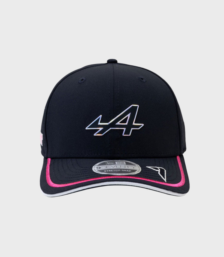 Gorra elástica con cierre a presión New Era Alpine Jack Doohan 9Seventy - Azul marino