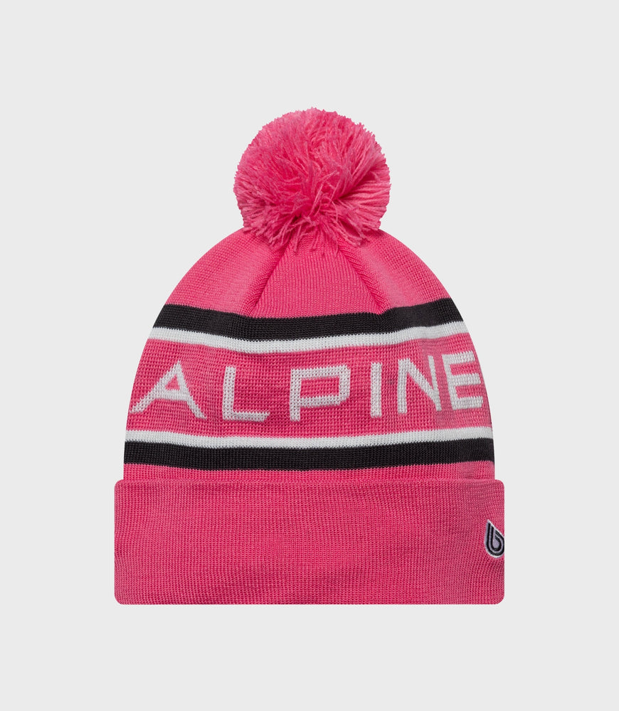 Gorra de punto con puños del equipo Alpine Rep de New Era - Rosa