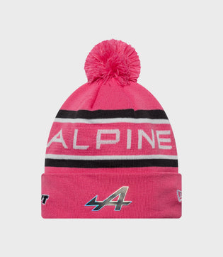 Gorra de punto con puños del equipo Alpine Rep de New Era - Rosa