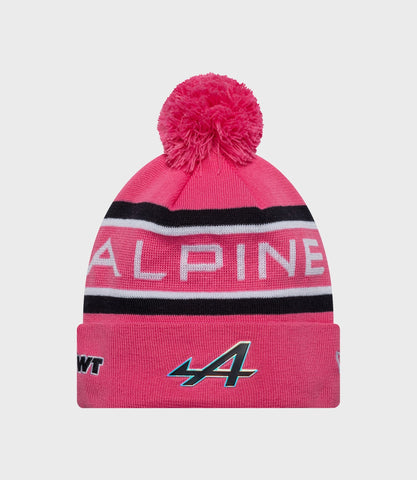 Gorra de punto con puños Pierre Gasly Alpine de New Era - Rosa