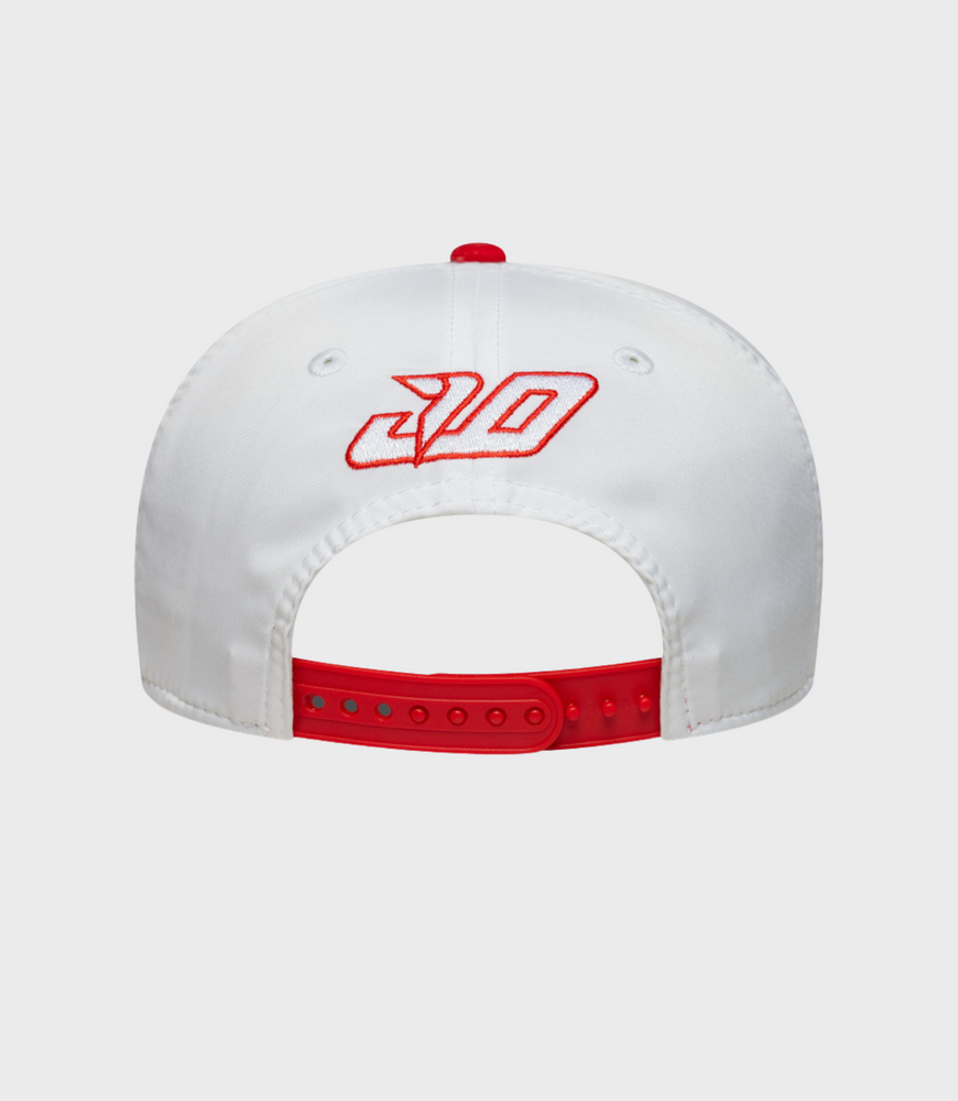 Gorra elástica con cierre a presión New Era Alpine Jack Doohan Japan 9Seventy - Blanca
