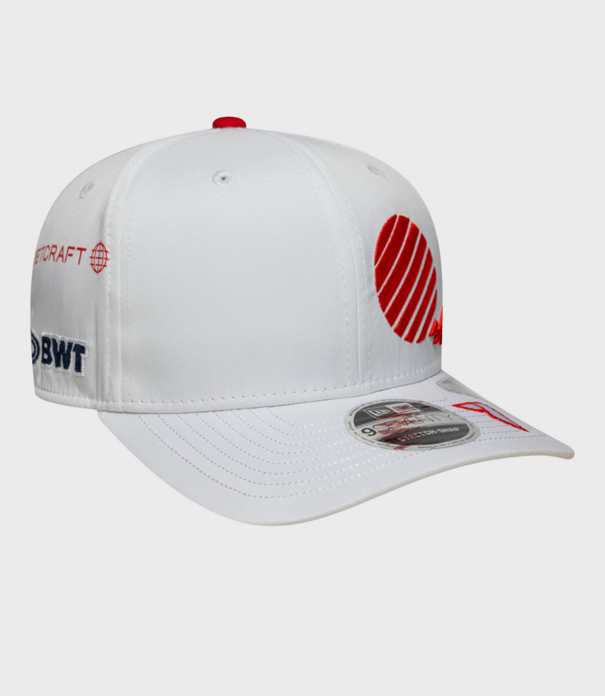Gorra elástica con cierre a presión New Era Alpine Jack Doohan Japan 9Seventy - Blanca
