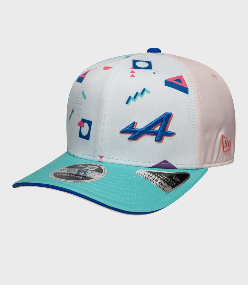 New Era Miami 9Seventy Gorra elástica con cierre a presión  - Blanca