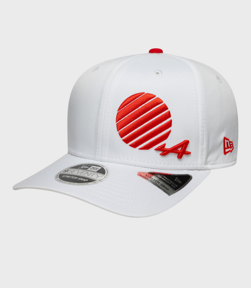 Gorra elástica New Era Alpine Japan 9Seventy Snap - Blanca