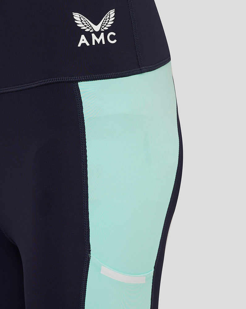 Leggings AMC Lightweight Aeromesh para mujer - Azul marino