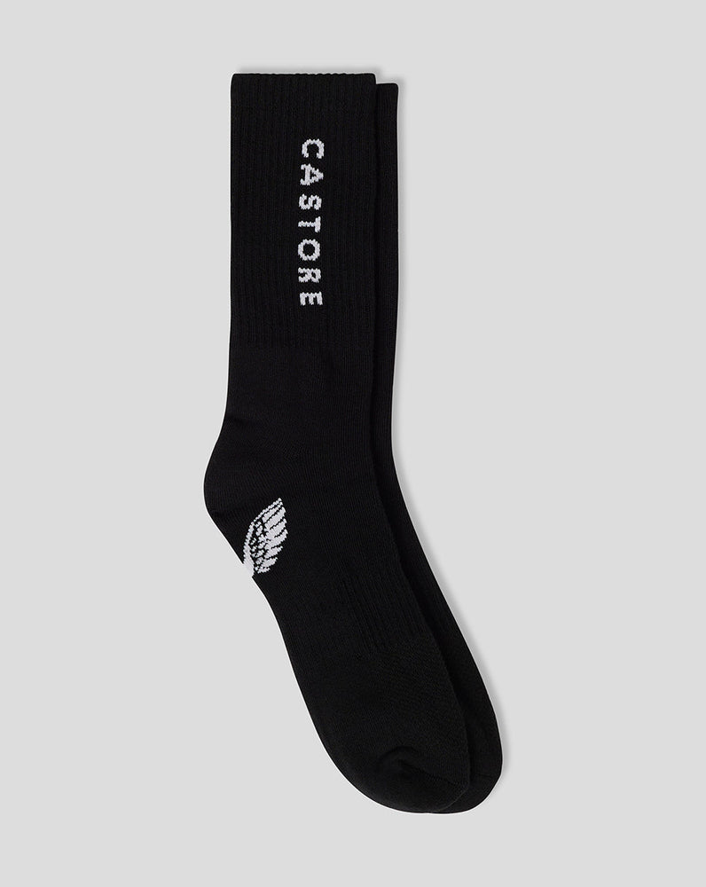 Calcetines cortos acolchados, paquete de 3 - Negro