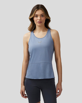 Mujer Apex Camiseta de tirantes ligera con paneles - Azul