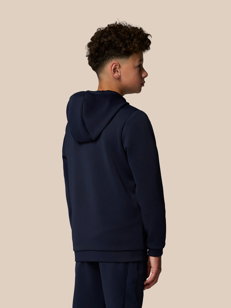Sudadera con capucha y manga larga Junior Flex Scuba (unisex) - Azul marino