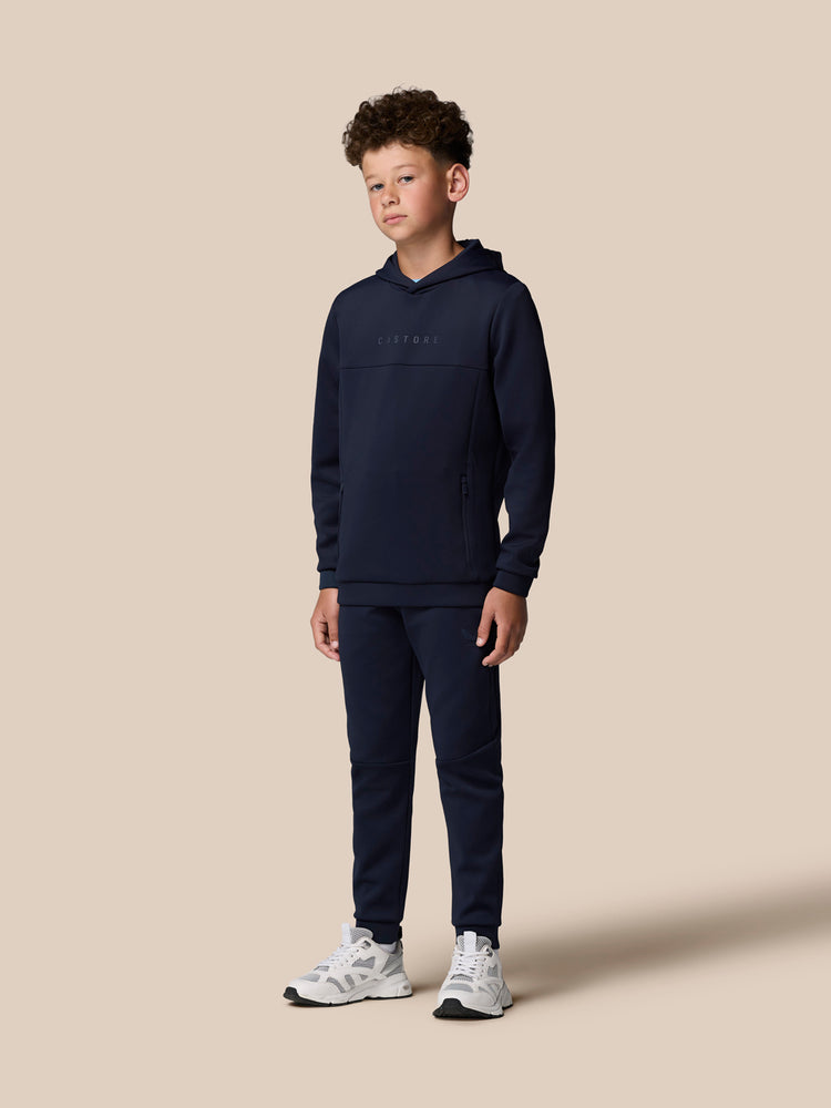 Sudadera con capucha y manga larga Junior Flex Scuba (unisex) - Azul marino