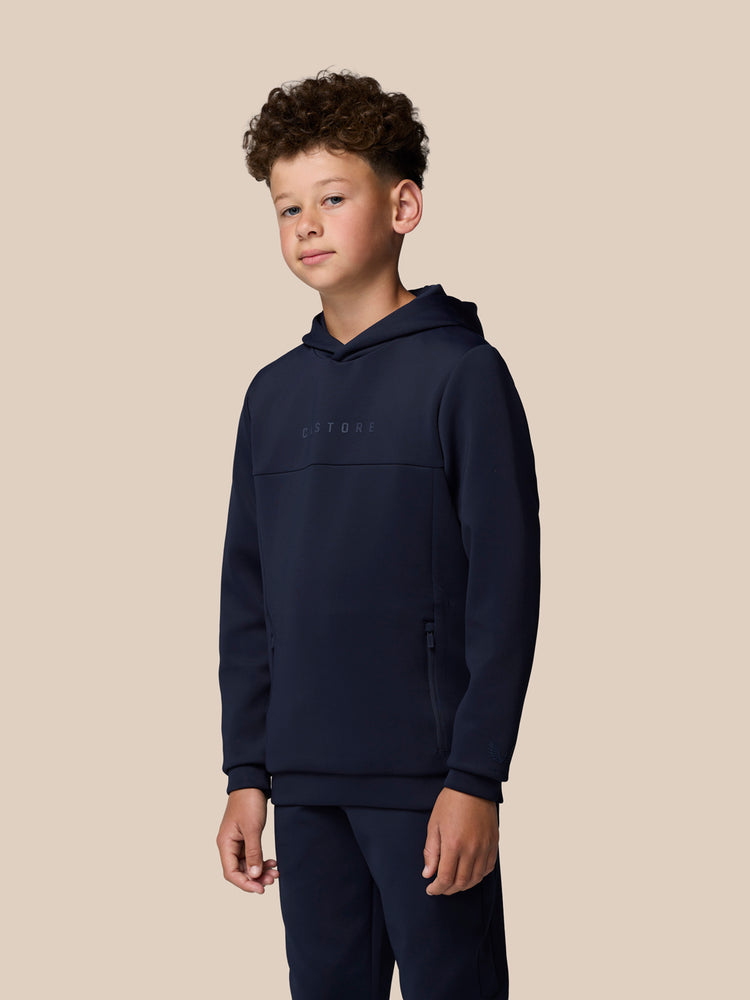Sudadera con capucha y manga larga Junior Flex Scuba (unisex) - Azul marino