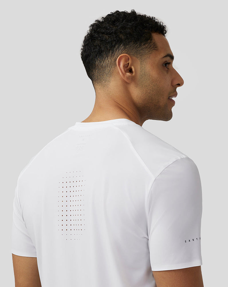 Camiseta de entrenamiento ventilada Zone para hombre - Blanca