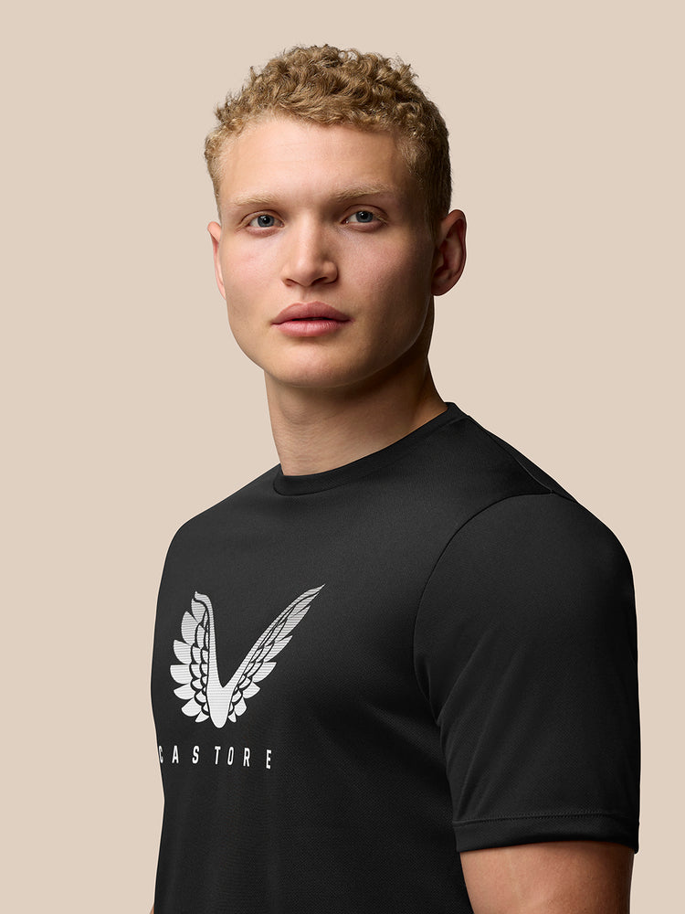 Hombre Adapt Camiseta gráfica de manga corta - Negro