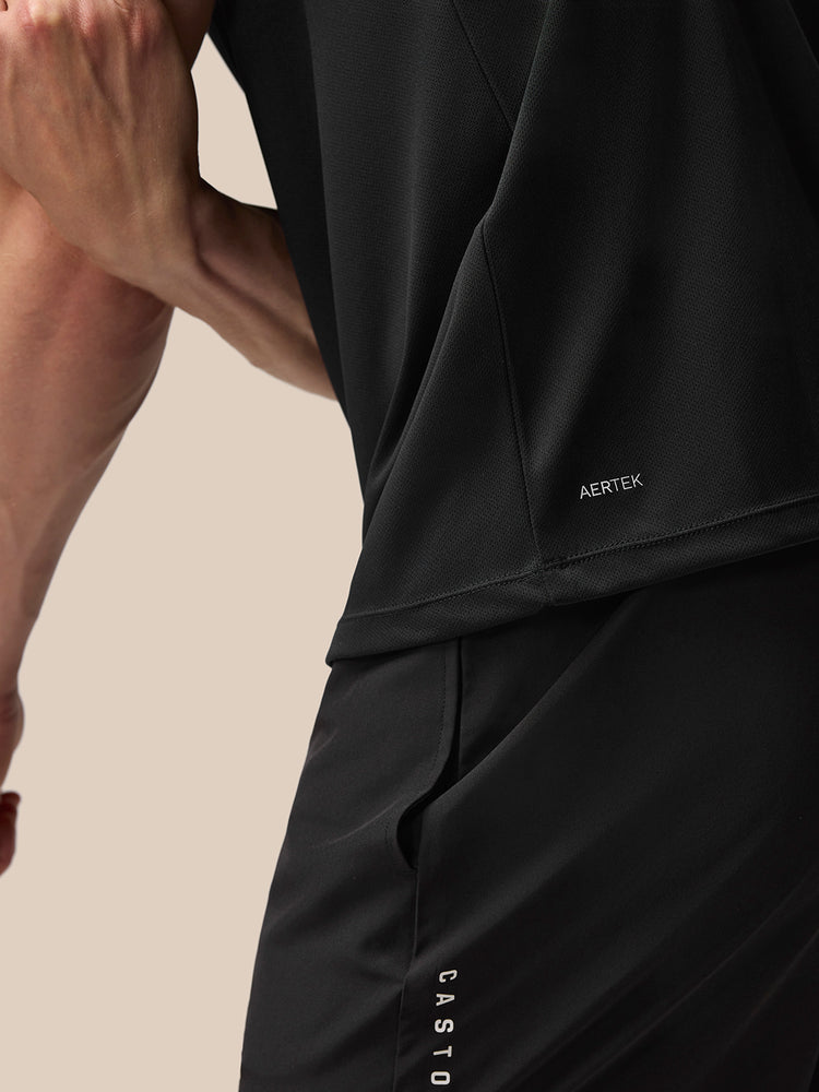 Hombre Adapt Camiseta gráfica de manga corta - Negro