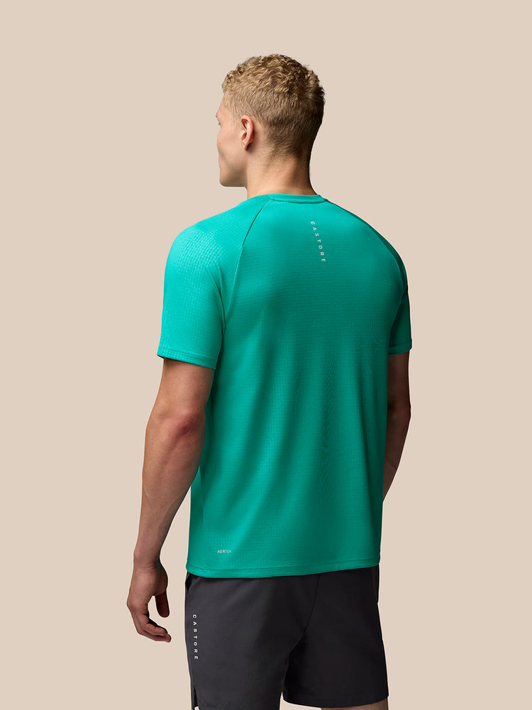 Hombre Adapt Camiseta Estampada de Manga Corta  - Aqua
