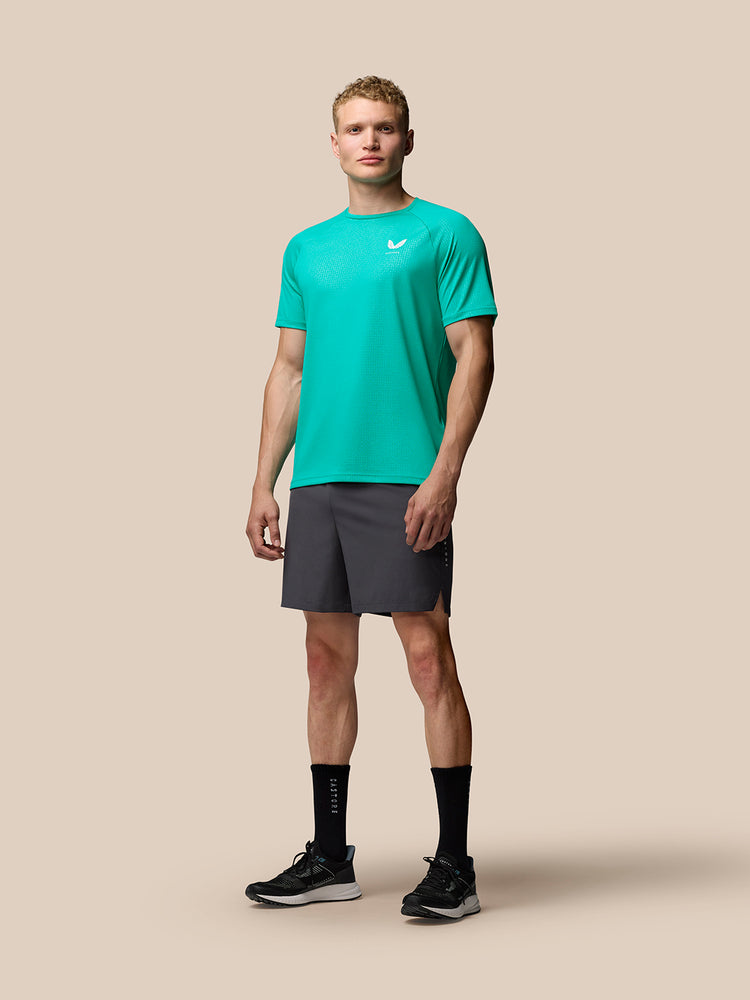 Hombre Adapt Camiseta Estampada de Manga Corta  - Aqua