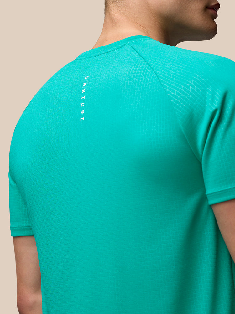 Hombre Adapt Camiseta Estampada de Manga Corta  - Aqua