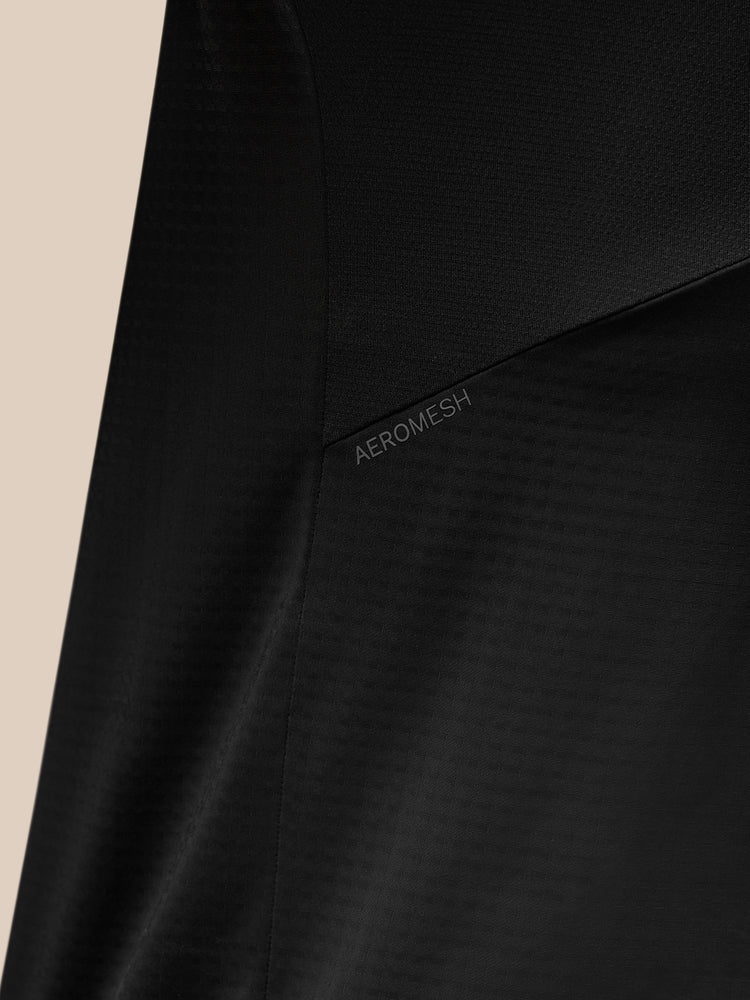Hombre Apex Aeromesh Quarter Zip - Negro