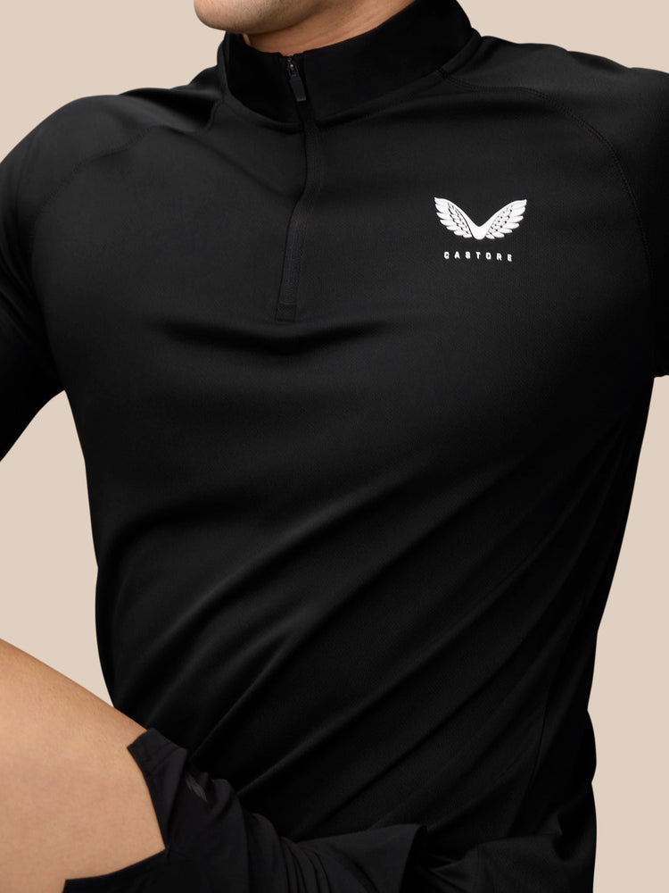 Adapt Training Camiseta con cremallera 1/4 - Negro