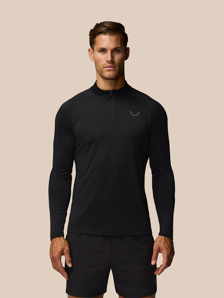 Adapt Training Camiseta con cremallera 1/4 - Negro