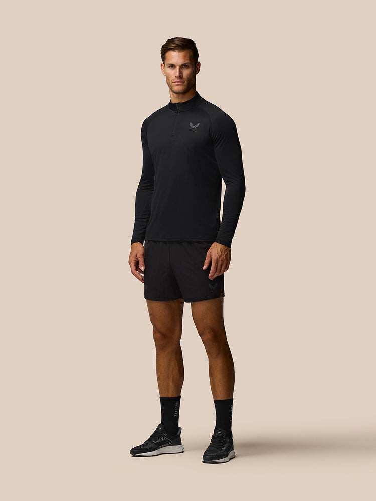 Adapt Training Camiseta con cremallera 1/4 - Negro