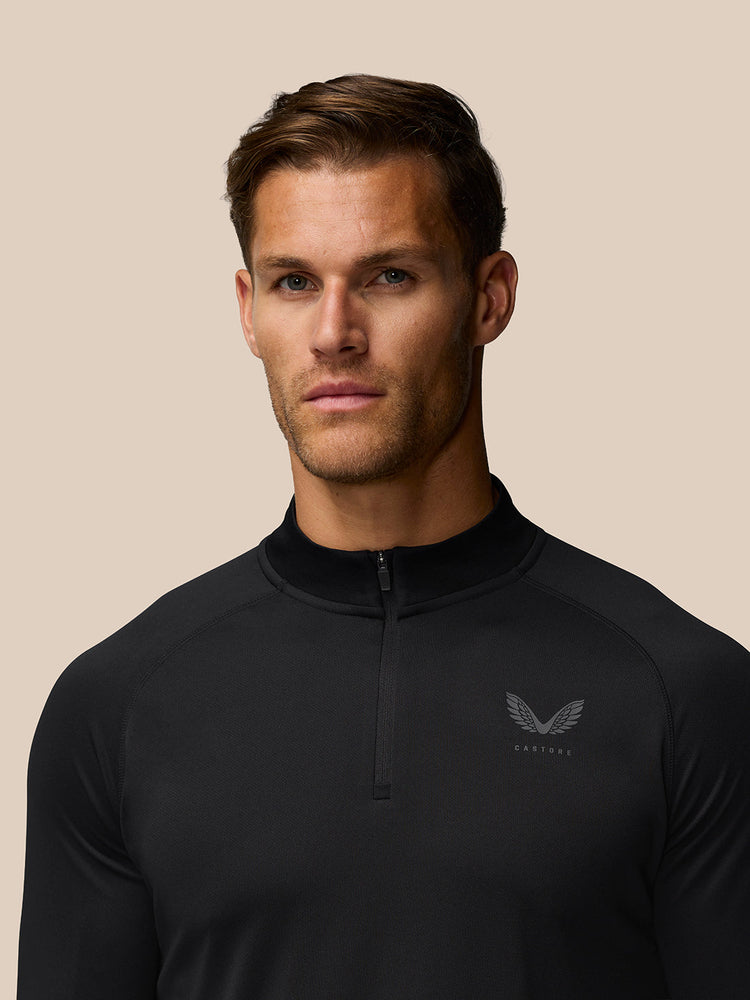 Adapt Training Camiseta con cremallera 1/4 - Negro