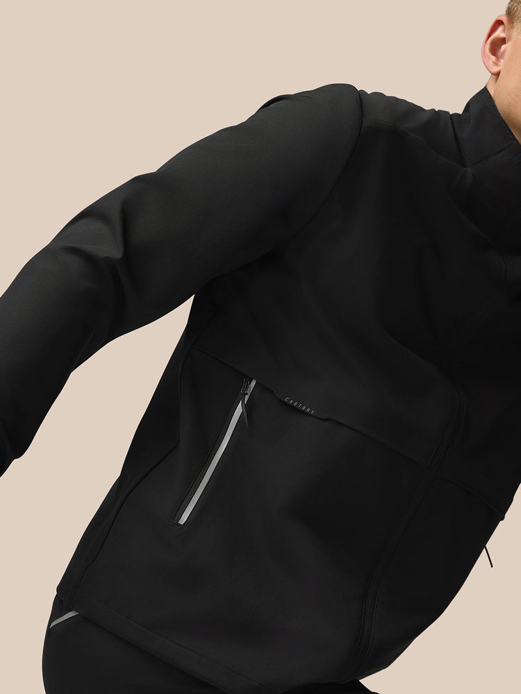 Hombre Flex Chaqueta tejida de manga larga - Negro