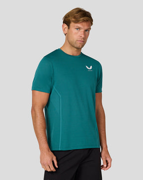 Hombre Apex  Engineered Knit Camiseta con Manga Corta - Aqua Brillante