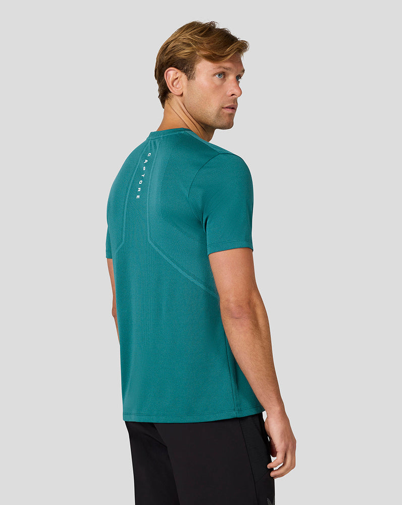 Hombre Apex  Engineered Knit Camiseta con Manga Corta - Aqua Brillante