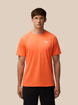 Camiseta de manga corta con estampado integral Adapt para hombre - Naranja