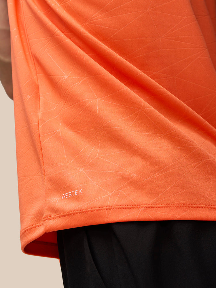 Camiseta de manga corta con estampado integral Adapt para hombre - Naranja