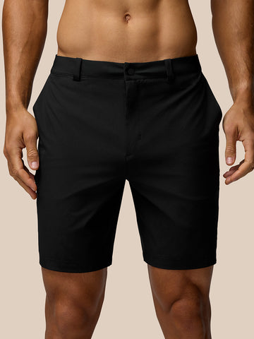 Hombre Golf Pantalón corto impermeable - Negro