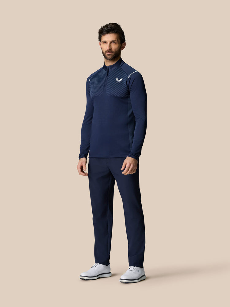 Golf Pinnacle Top con Cuarto de Cremallera - Gris Medio