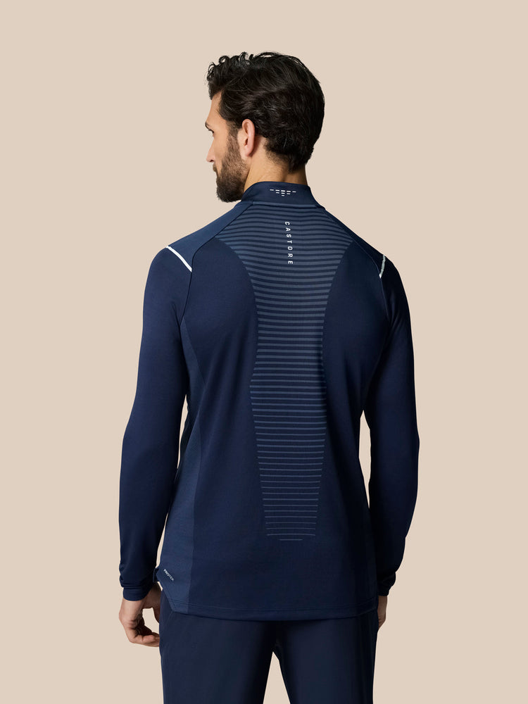 Golf Pinnacle Top con Cuarto de Cremallera - Gris Medio