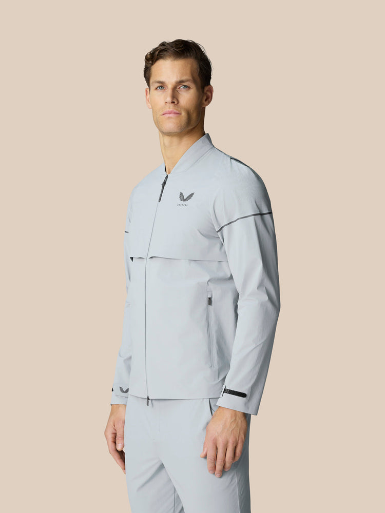 Golf Pinnacle Chaqueta Tejida - Gris Medio