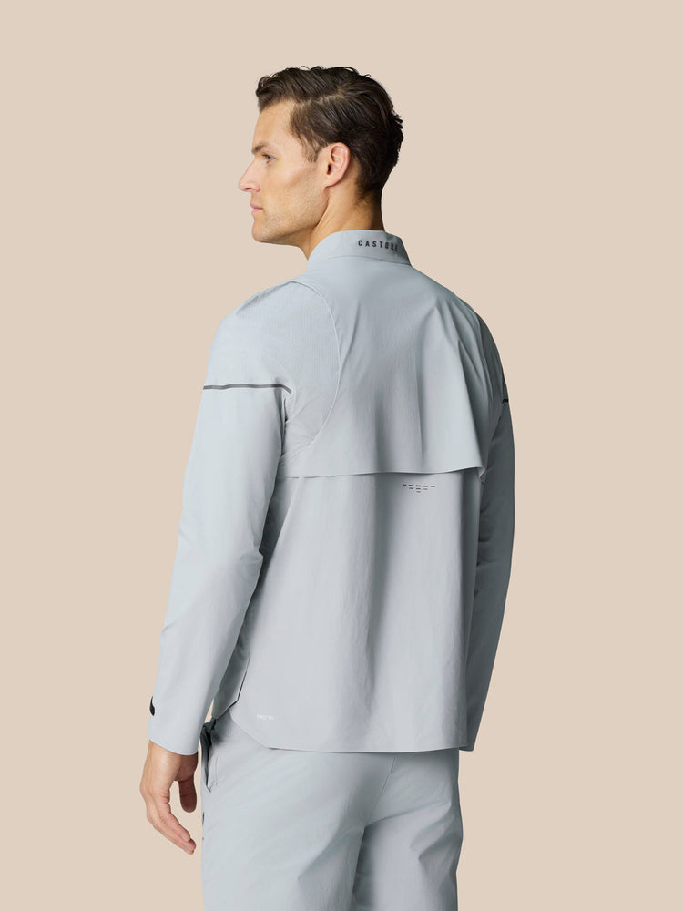 Golf Pinnacle Chaqueta Tejida - Gris Medio