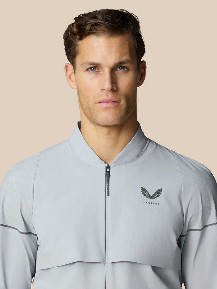 Golf Pinnacle Chaqueta Tejida - Gris Medio
