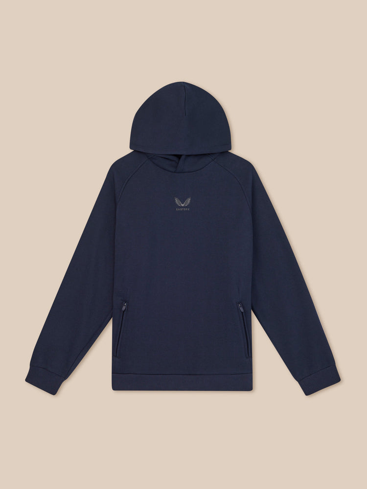 Hombre Adapt Cotton Fleece Sudadera de Manga Larga con Capucha - Azul Marino