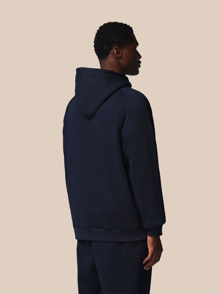 Hombre Adapt Cotton Fleece Sudadera de Manga Larga con Capucha - Azul Marino