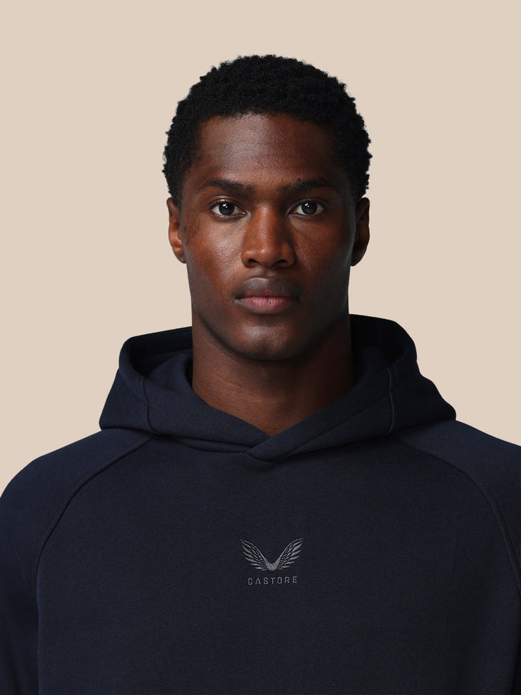 Hombre Adapt Cotton Fleece Sudadera de Manga Larga con Capucha - Azul Marino