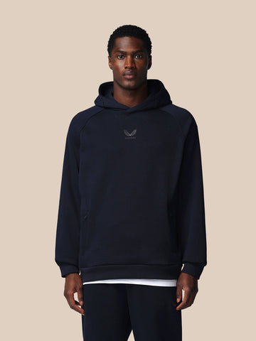 Hombre Adapt Cotton Fleece Sudadera de Manga Larga con Capucha - Azul Marino