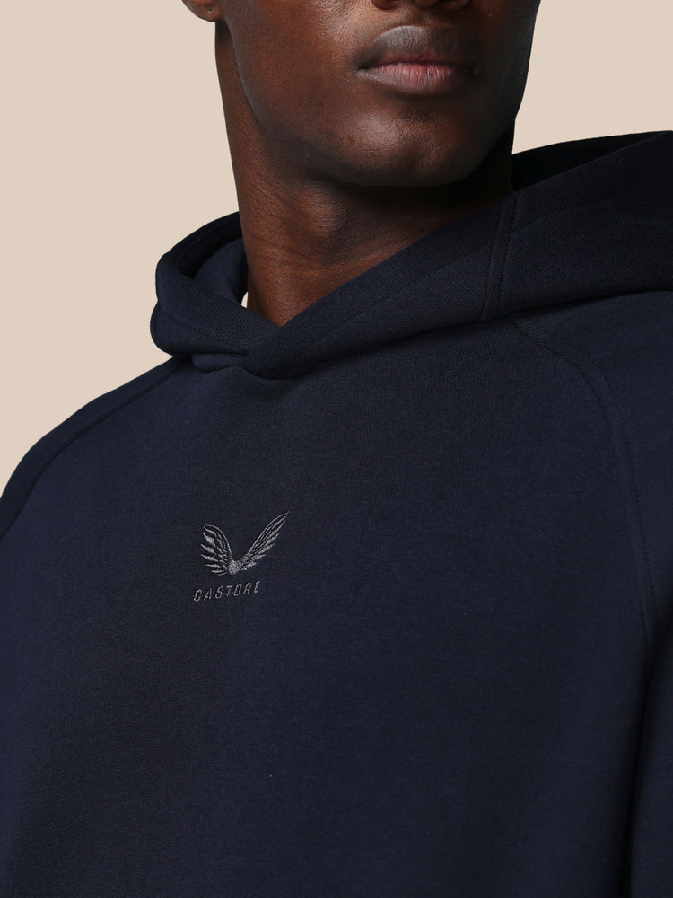 Hombre Adapt Cotton Fleece Sudadera de Manga Larga con Capucha - Azul Marino