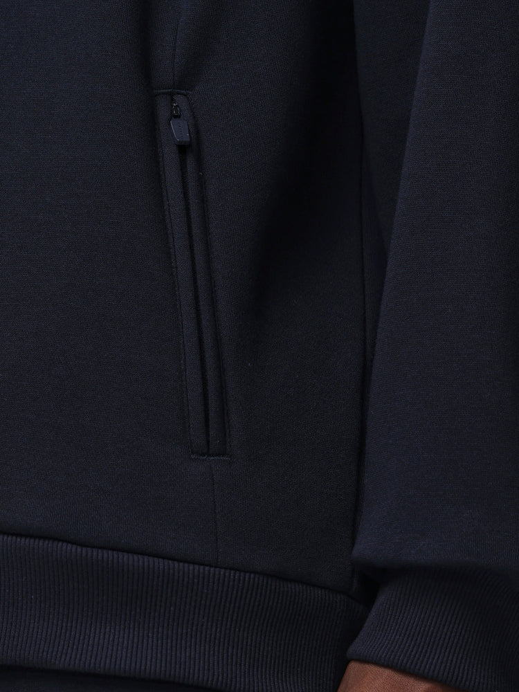 Hombre Adapt Cotton Fleece Sudadera de Manga Larga con Capucha - Azul Marino
