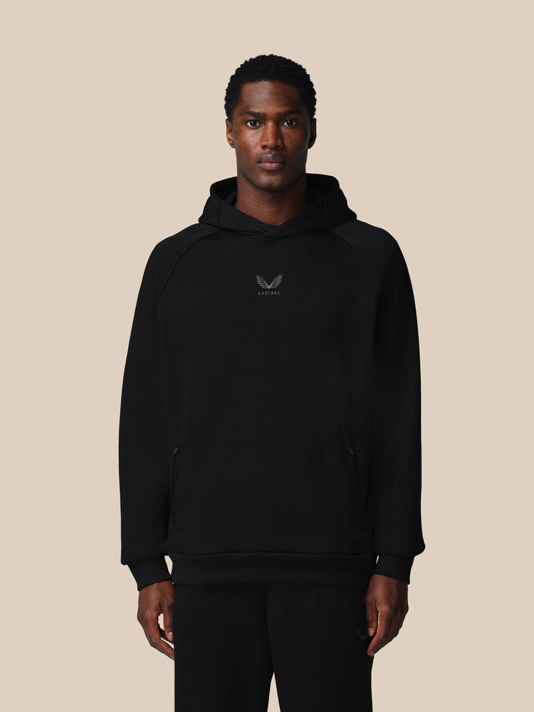 Hombre Adapt Cotton Fleece Sudadera de Manga Larga con Capucha - Negro