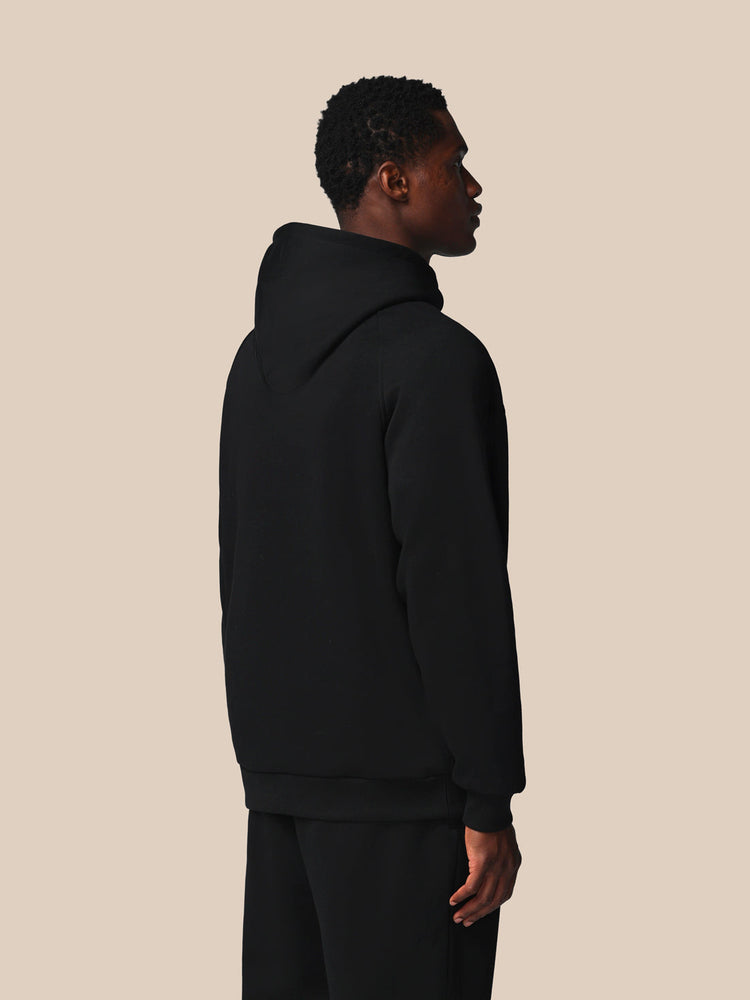 Hombre Adapt Cotton Fleece Sudadera de Manga Larga con Capucha - Negro