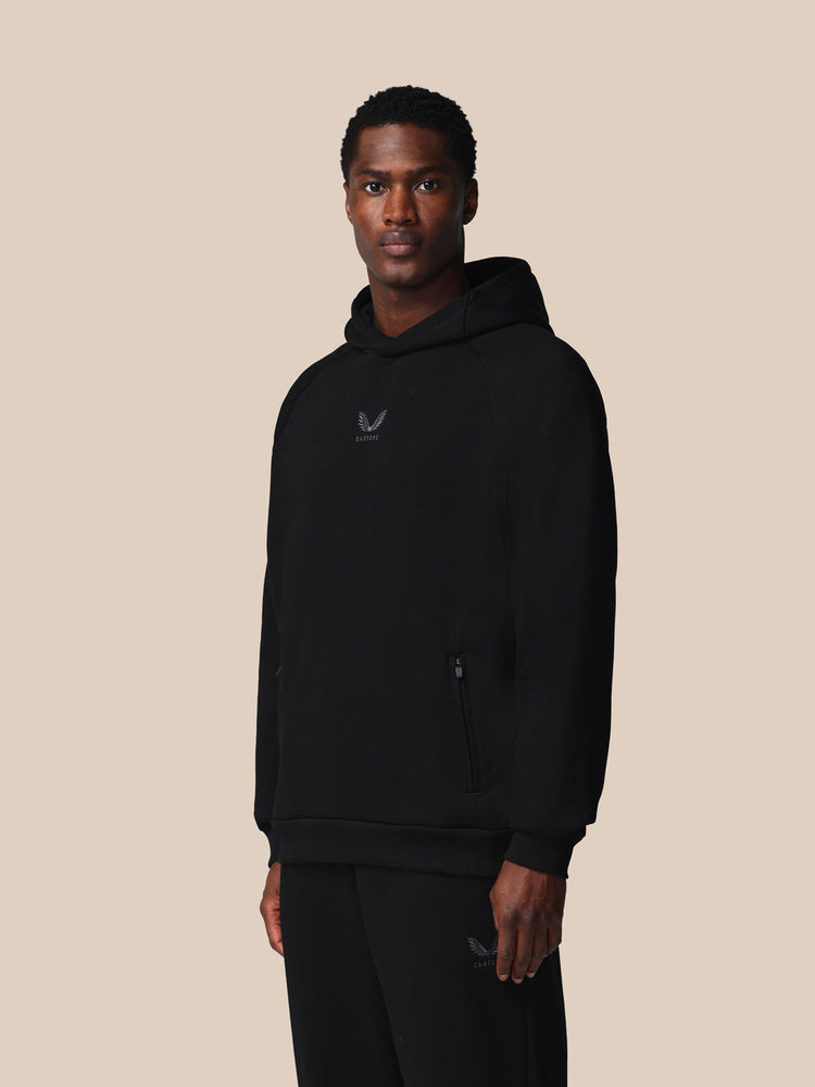 Hombre Adapt Cotton Fleece Sudadera de Manga Larga con Capucha - Negro